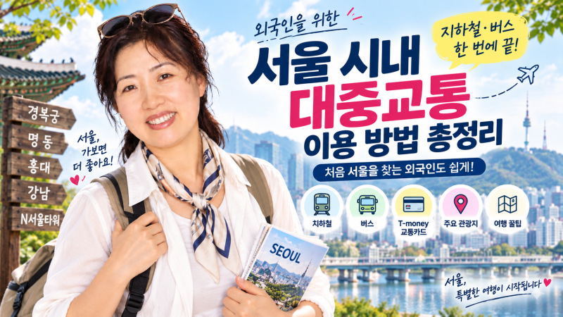 외국인을 위한 서울 대중교통 이용 방법 총정리｜지하철·버스·티머니·기후동행카드