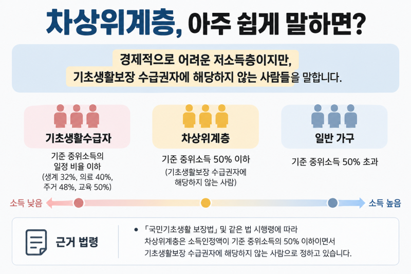 차상위계층이란? 기초생활수급자와 뭐가 다를까?
