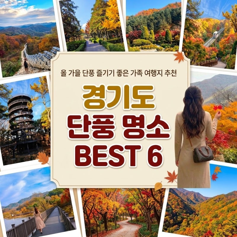 경기도 단풍 시기와 명소 BEST 6 | 부모님과 아이 동반 가을 가족 여행지 주차 및 총정리