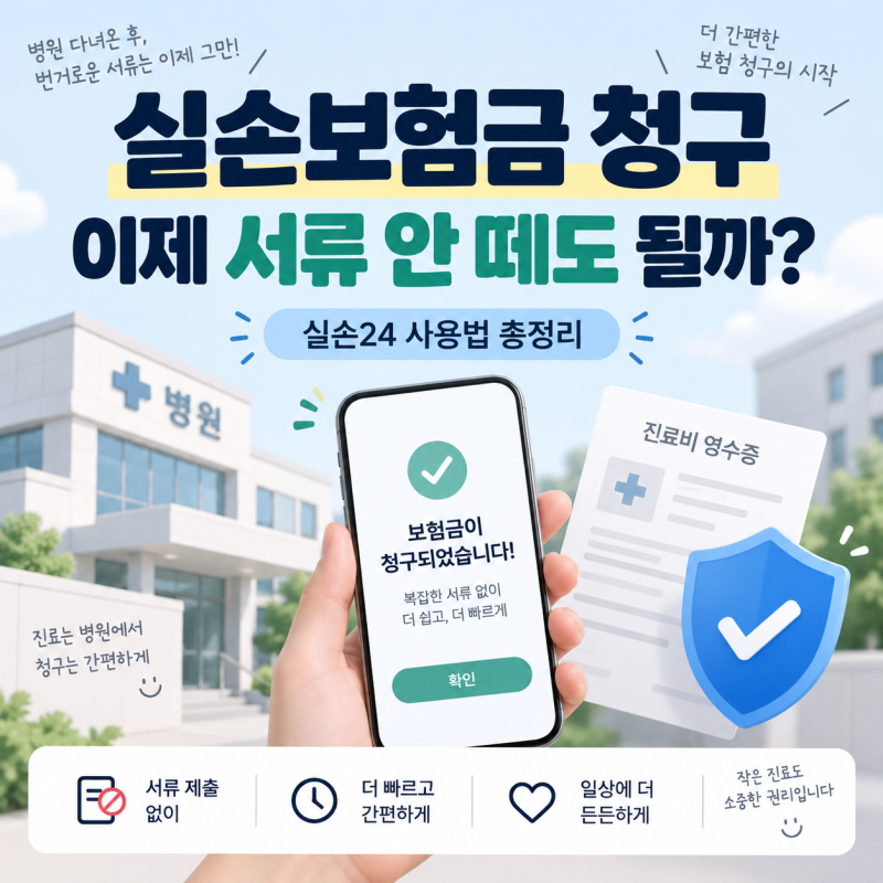 실손보험금 청구, 이제 서류 필요 없을까? 실손24 사용법 총정리