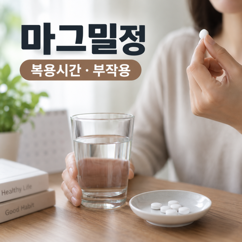 마그밀정 언제 먹을까? 변비 효과와 복용시간, 부작용 알아보기