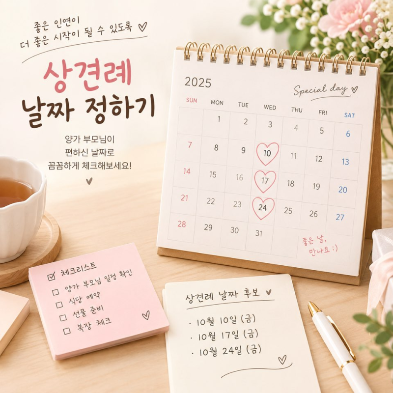 상견례의 모든것 A부터 z까지 (상견례시기,예절,옷차림,선물)