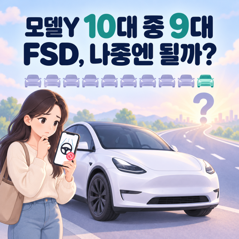 "테슬라 모델Y 10대 중 9대 FSD 불가" 지금 사도 언젠가는 자율주행이 될까?