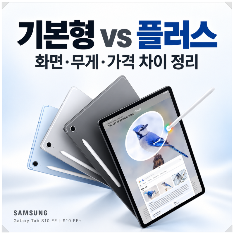 갤럭시탭 S10 FE 플러스 차이, 11만 원 더 내고 살 만할까