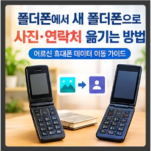 부모님 폴더폰 바꿔드릴 때 사진과 연락처 옮기는 쉬운 방법 원종동휴대폰성지