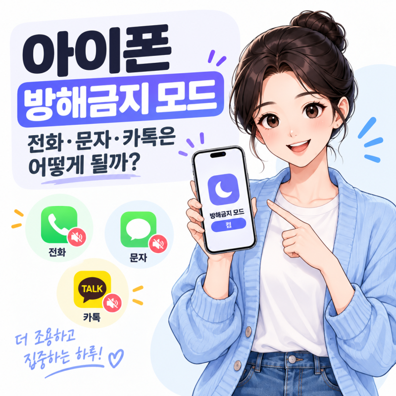 아이폰 방해금지 모드 설정 방법, 전화·카톡·문자는 어떻게 될까?