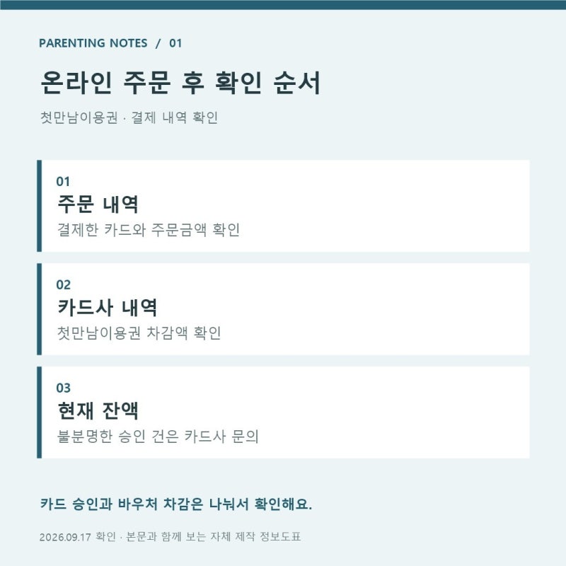 첫만남이용권 사용처 온라인 결제, 잔액이 그대로라면