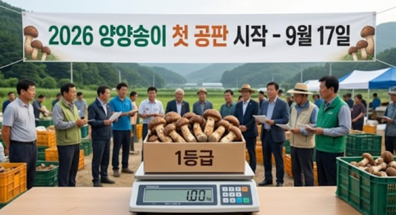 송이시세 올해 얼마길래? 2026 자연산 송이버섯 1kg 가격 알아보니