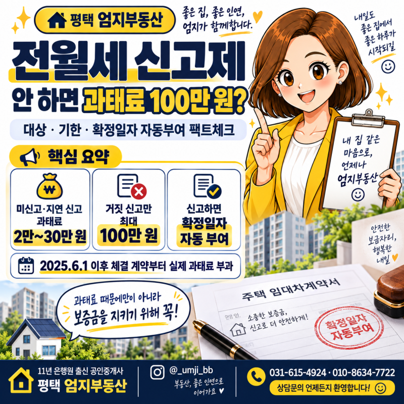 전월세 신고제 안 하면 과태료 100만 원?｜대상, 기한, 확정일자 자동부여 팩트체크