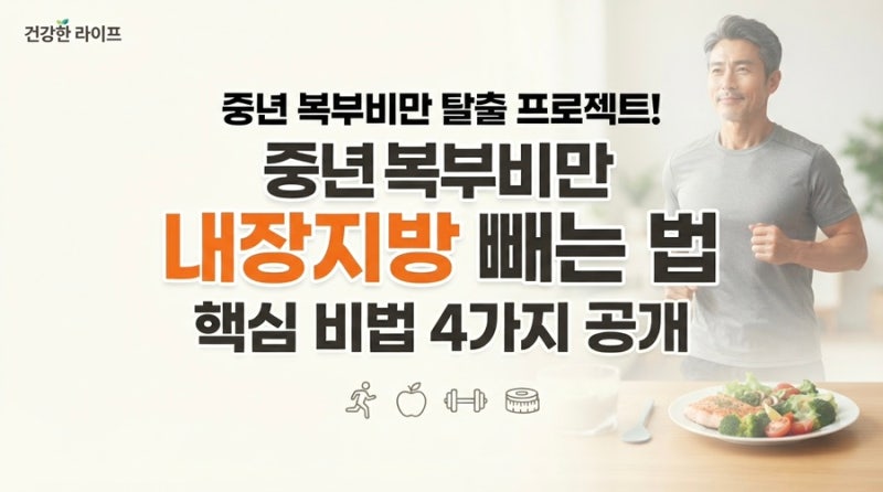 나이 들수록 나오는 뱃살! 중년 복부비만 내장지방 빼는 법 총정리