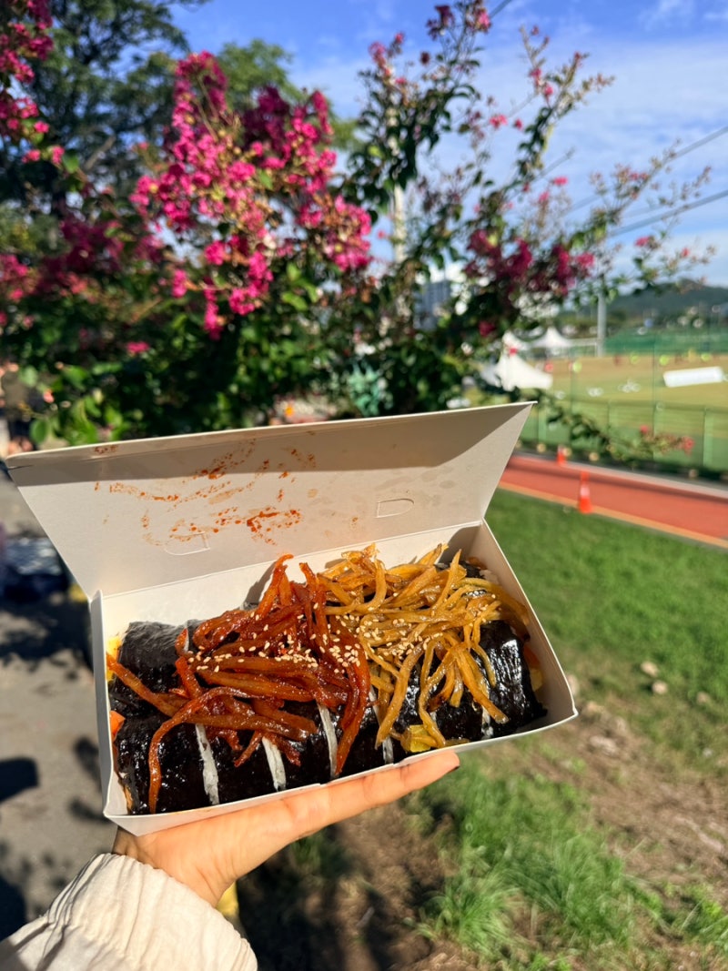 황리단길 아침식사 김밥맛집 경주교동 우엉김밥