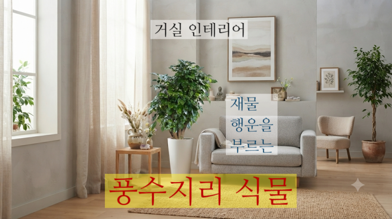 녹보수 키우기 효능과 풍수지리에 좋은 배치법