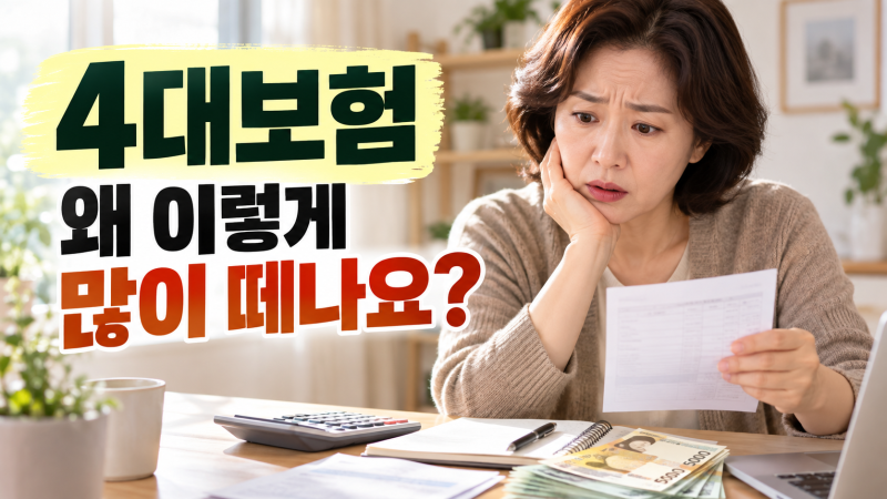 4대보험 공제, 왜 이렇게 많이 떼나요? 월급명세서 총정리