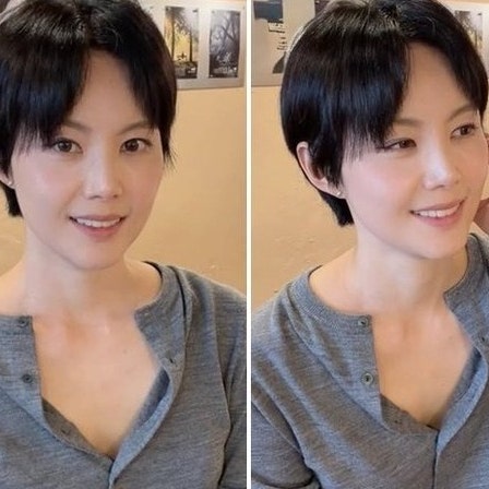 "브아걸 미료 맞아? 짧은 단발과 환한 미소로 달라진 분위기..." 래퍼 미료의 편안한 일상
