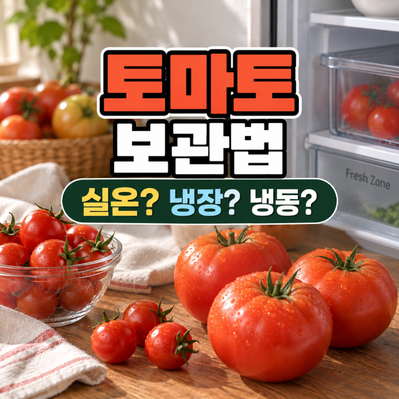 토마토 보관법, 냉장·실온 어디가 맞을까? 완숙·방울토마토 냉동까지