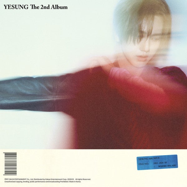 슈퍼주니어 예성, 솔로 데뷔 10주년 정규 2집 'Where We Are' 10월 6일 발매