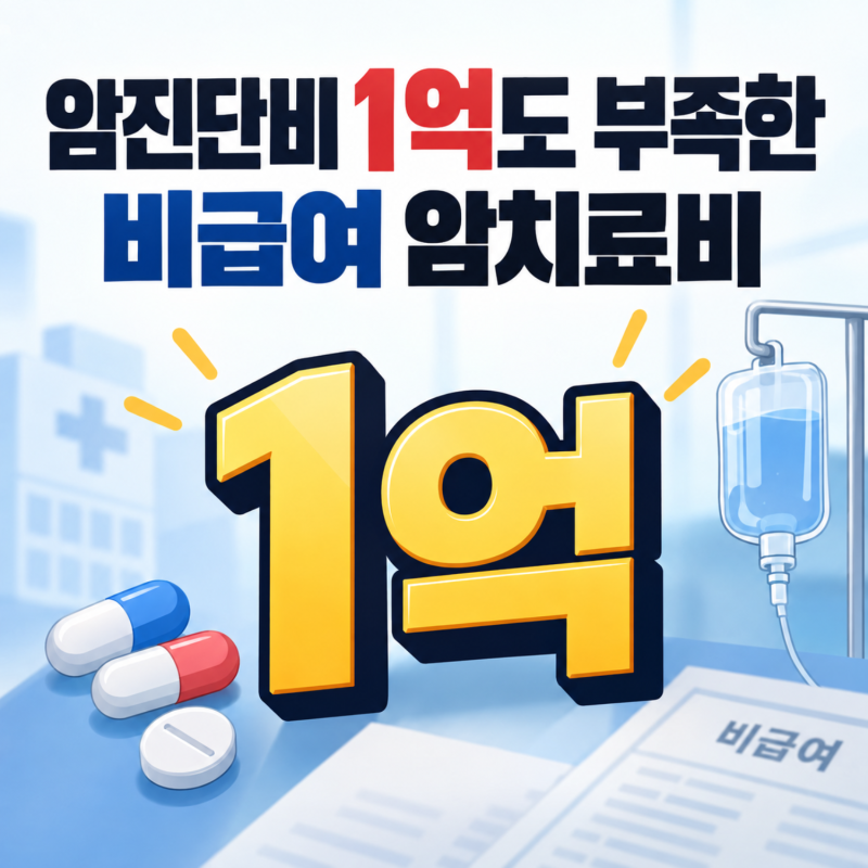 암진단비 1억도 부족한 비급여 암치료비 표적항암 면역항암제
