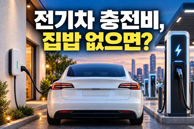 전기차 충전비, 집밥 없으면 정말 비쌀까?