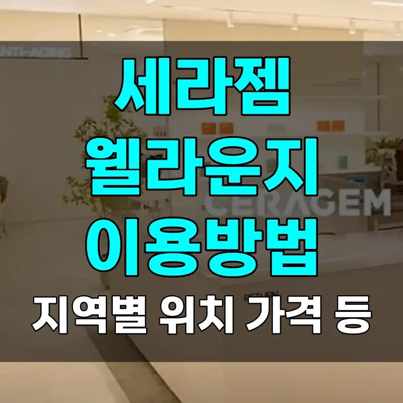 세라젬 웰라운지 지역별 위치 가격 이용방법 | 영등포, 수원, 천안, 부산 등