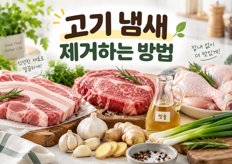 고기 냄새 제거하는 방법