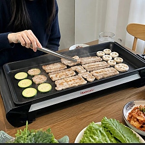 국산 와이드 멀티 전기그릴 대형 고기불판 명절팬 전부치는 생선구이 팬 추천