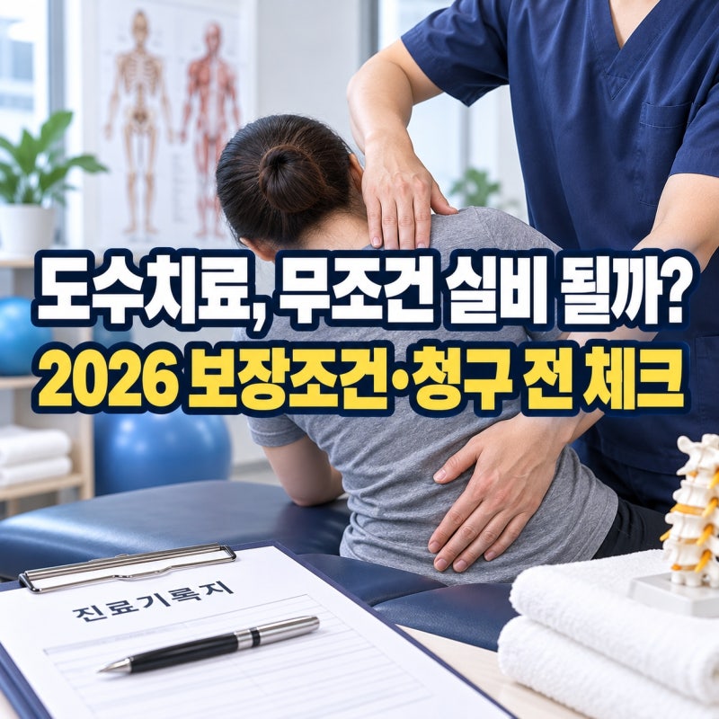 “도수치료 실비보험, 무조건 청구될까…” 보장조건·필요서류·주의사항