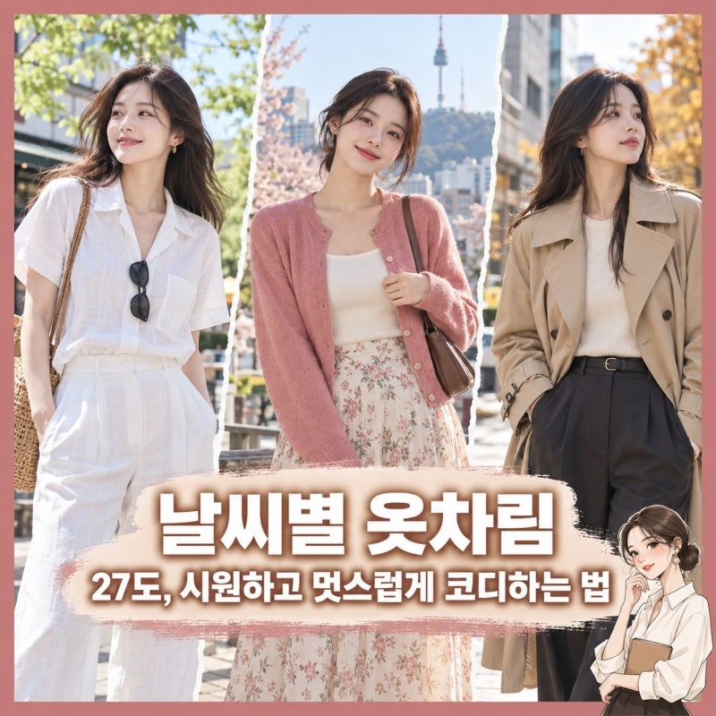 날씨별 옷차림 27도, 시원하고 멋스럽게 코디하는 법