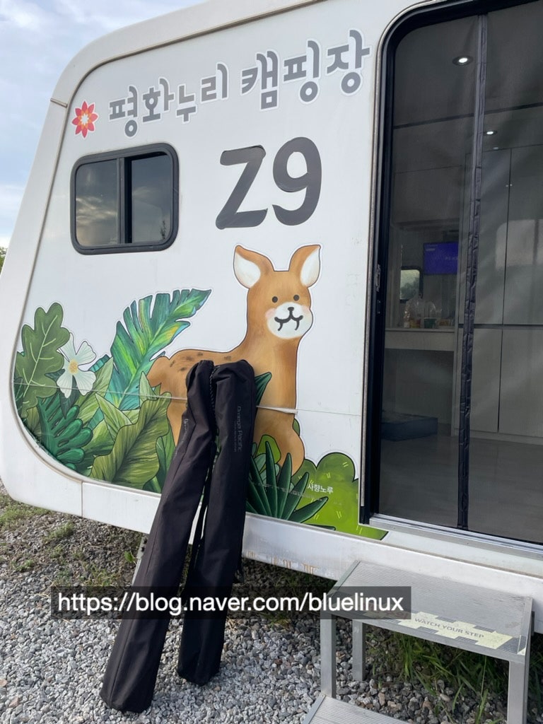 파주 평화누리캠핑장 카라반 Z존 Z9 캠핑장 후기 - 금요일 170,000원 / 프라이빗 캠핑 어려움 / ....