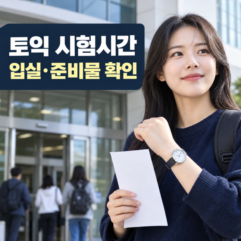 토익 시험시간｜9월 20일 입실시간·준비물·종료시간 확인