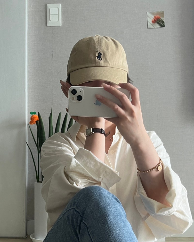 폴로 랄프로렌 아이코닉 코튼 치노 볼캡 모자 누벅 컬러 코디 후기