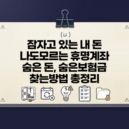 잠자고 있는 내 돈, 숨은 돈 찾기 나도 모르는 휴면계좌 어떻게 찾을까