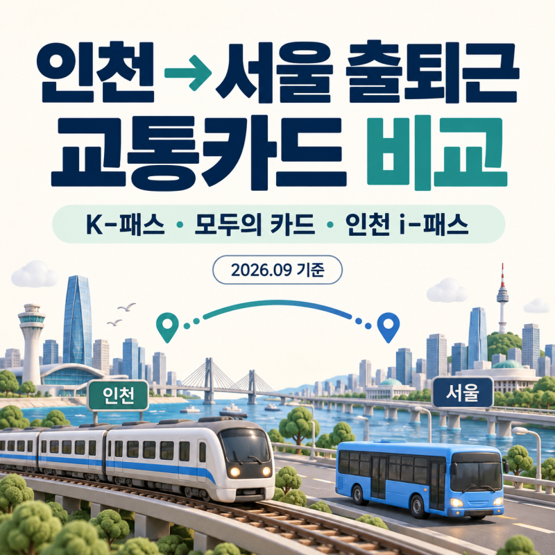 인천 i-패스 환급액 계산｜서울 출퇴근러의 K-패스·모두의 카드 비교