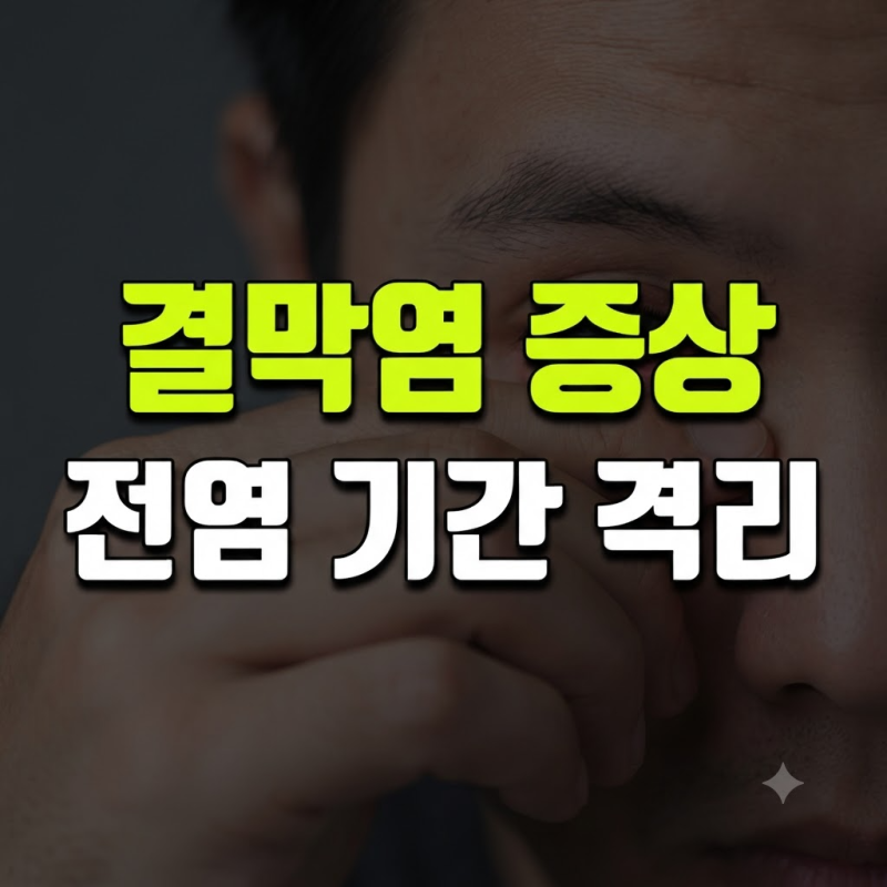 결막염 증상부터 전염 기간, 격리 수칙까지 총정리