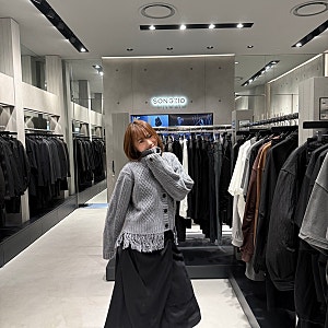 디자이너 브랜드 송지오 우먼 26AW 가을 신상 가디건 더현대서울 매장에서 입어본 후기