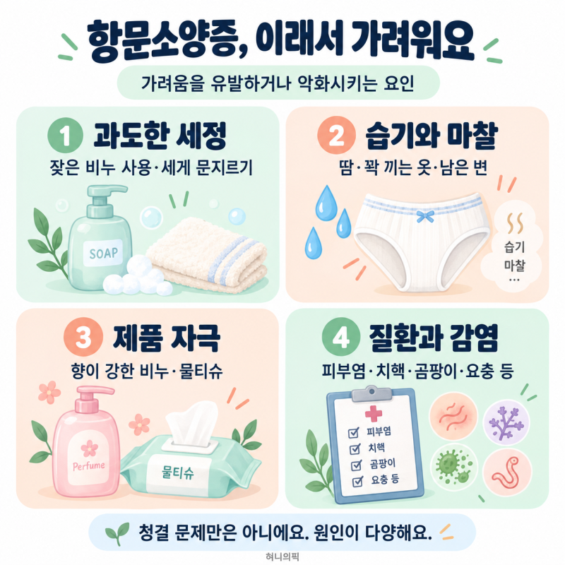 항문소양증 이래서 가려워요