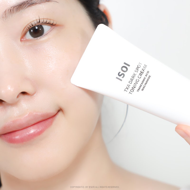 트라넥삼산 크림 추천! 묵은 잡티케어하는 아이소이 TXA 백광기미크림