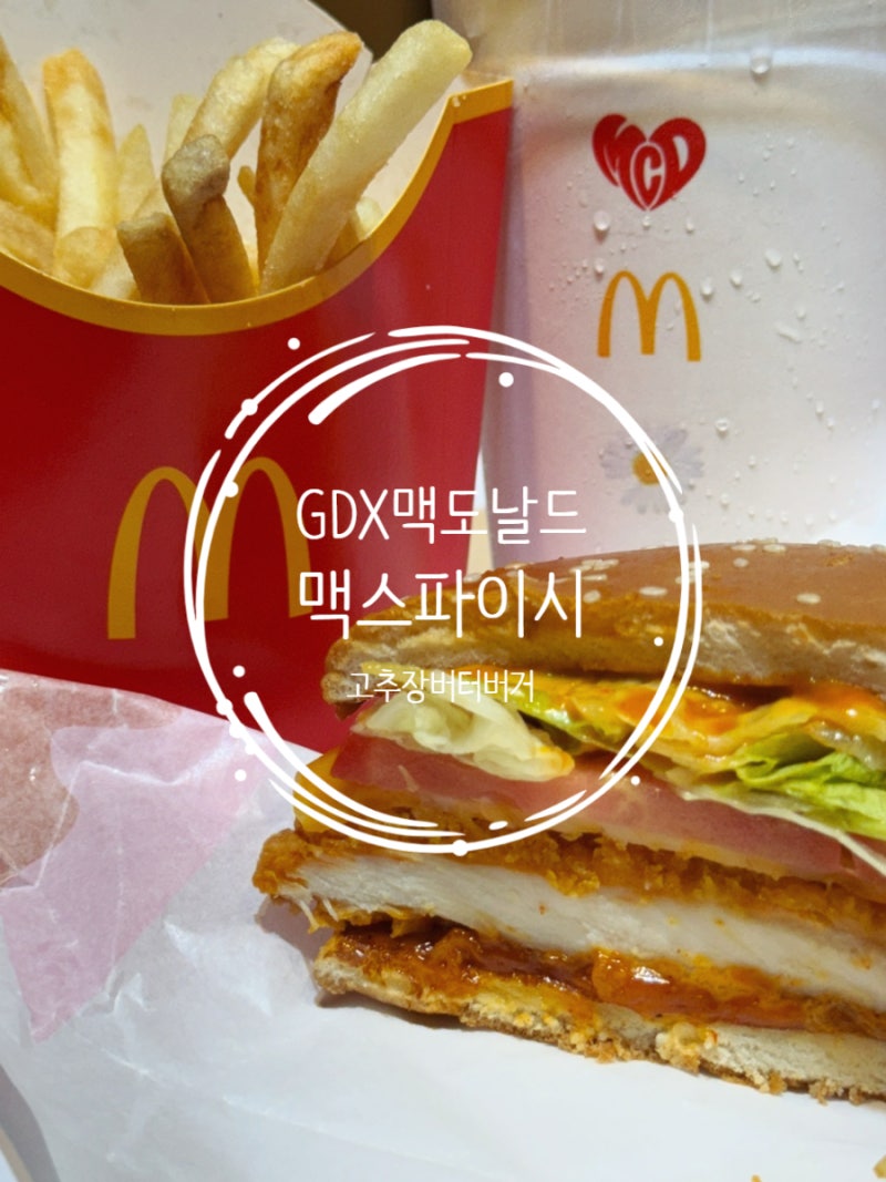 맥도날드 x 지디는 못참지 !신상킬러 맥스파이시 고추장 버터 상하이버거 후기(굿즈출시정보....
