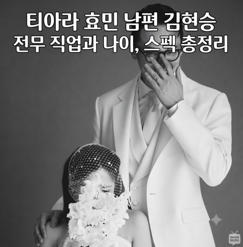 티아라 효민 남편 김현승 전무 직업과 나이, 스펙 총정리