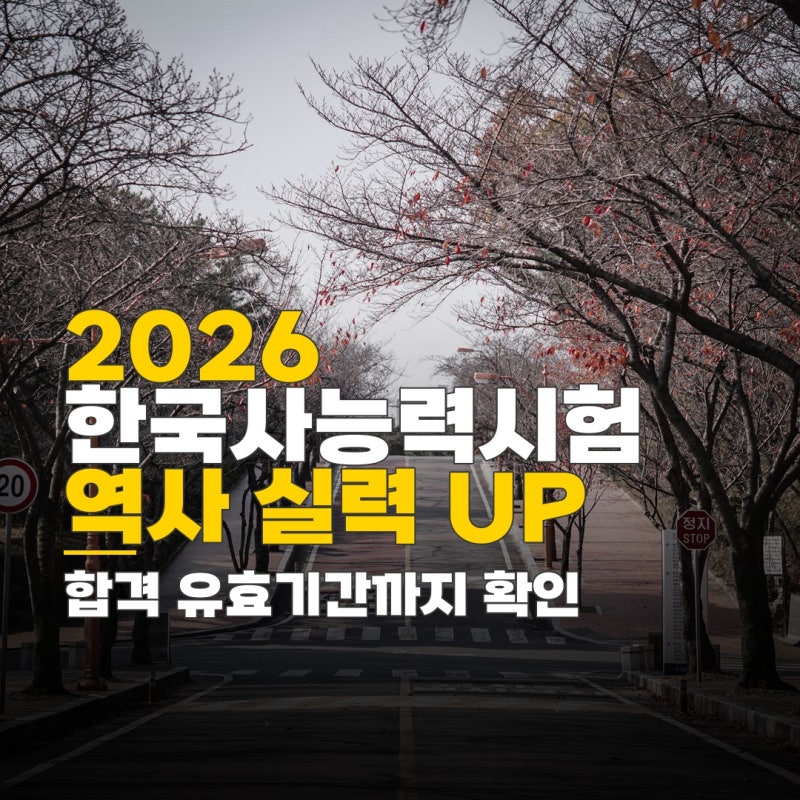 한국사능력시험 일정 2026, 시험 접수 기간 및 합격 유효기간 확인