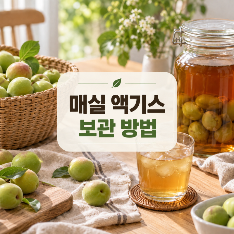 매실액기스 보관방법｜실온·냉장 어디에 둘까? 매실 건지는 시기까지