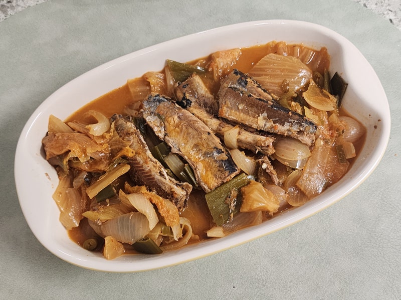 꽁치김치찌개 끓이는 법 김치찌개 레시피