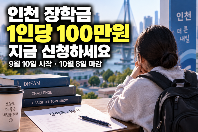인천인재평생교육진흥원 2026 하반기 장학생 선발 총정리 (접수기간·자격·선발인원)