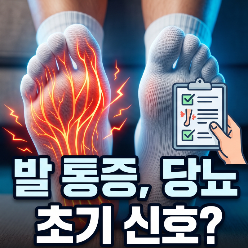 당뇨 초기증상 발 통증 의심 신호와 당뇨병성 말초신경병증 자가진단법