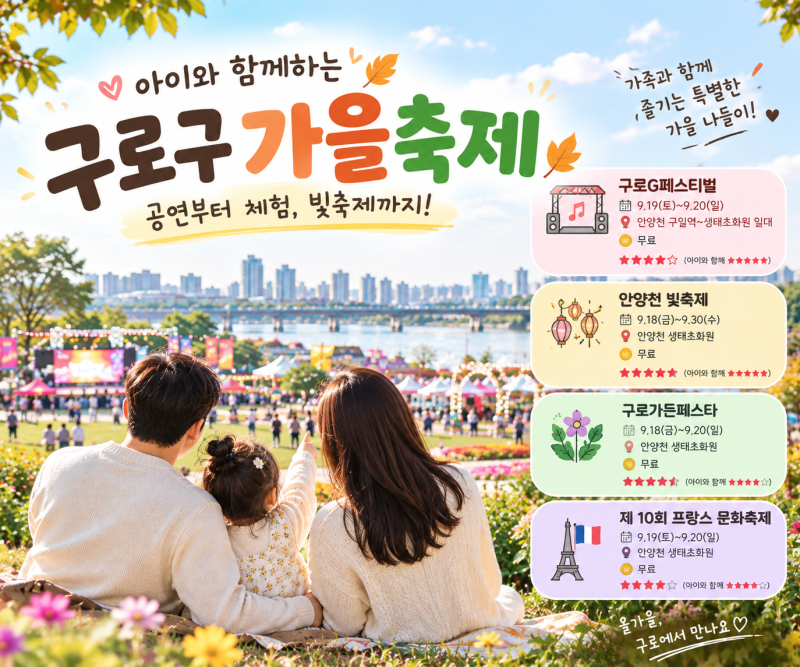 구로구 가을 축제 정보│2026년 9~10월 아이와 함께 가기 좋은 안양천 축제 총정리(방문 후기 ....