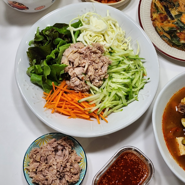 오이 참치비빔밥 양념장 참치 오이비빔밥 재료