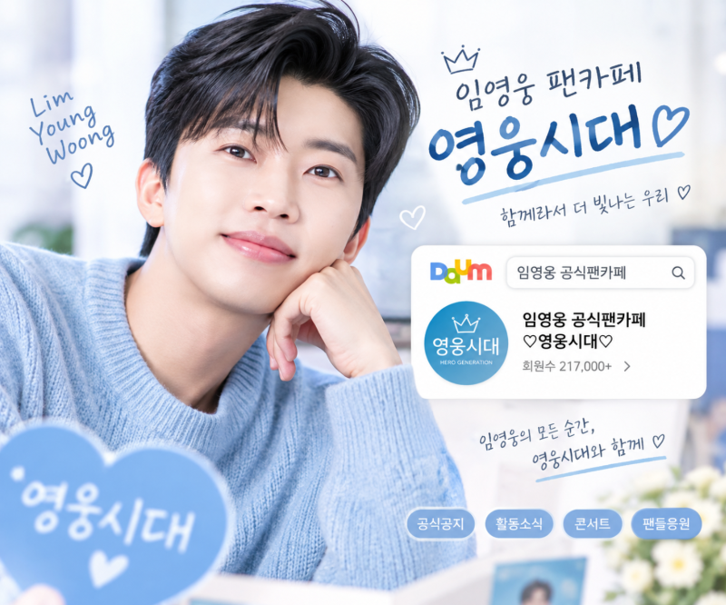 임영웅 팬카페,팬클럽 어디예요? 영웅시대 가입하려는 분들 꼭 보세요