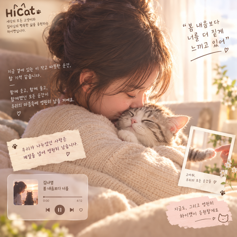 초보 집사도, 그리움을 안고 사는 집사도 함께 울었던 노래 | 김나영 - 봄 내음보다 너를