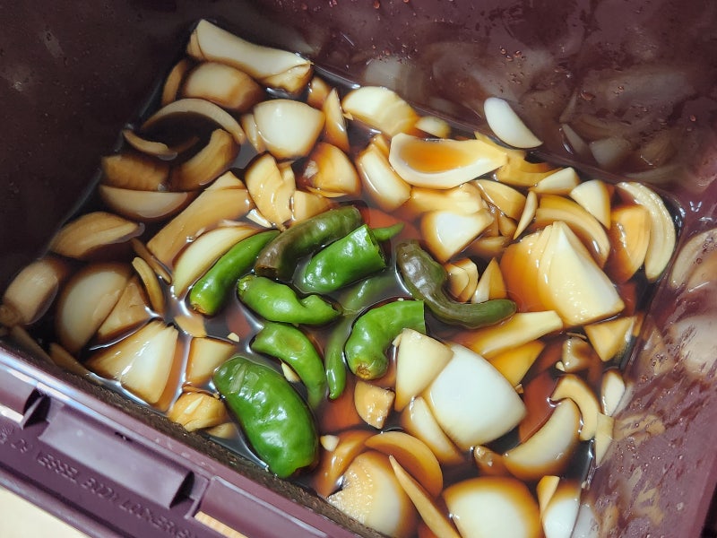 청정원 햇살담은 장아찌 간장소스 - 편하게 양파장아찌를 담아봅니다!