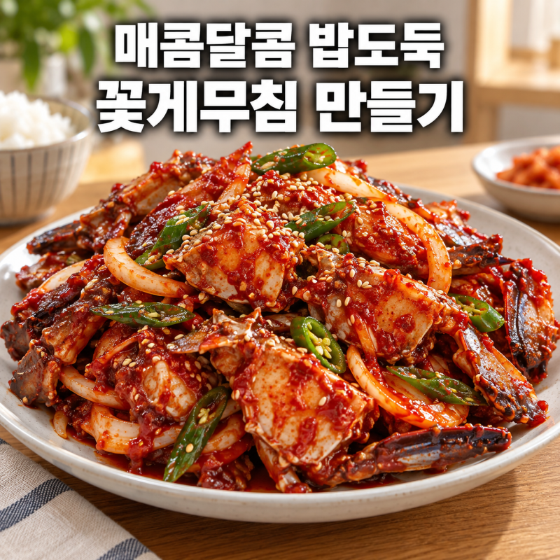꽃게무침 만들기 '이것' 넣으면 양념이 착 붙어요 꽃게무침 양념 레시피