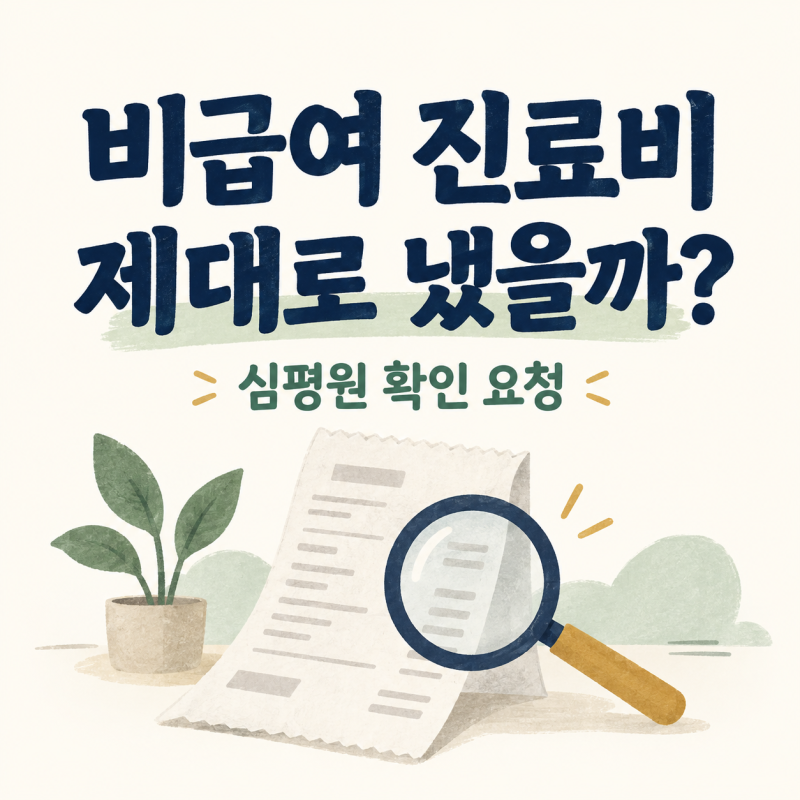 비급여 진료비 환불 가능할까? 심평원 진료비 확인 신청방법·서류